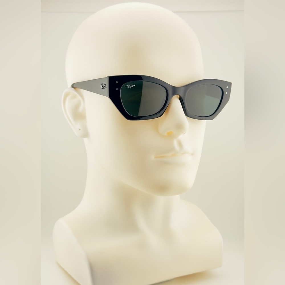Ray-Ban Zena Bio Based Sunglasses RB4430 Polished black Frame Dark Gray Lenses